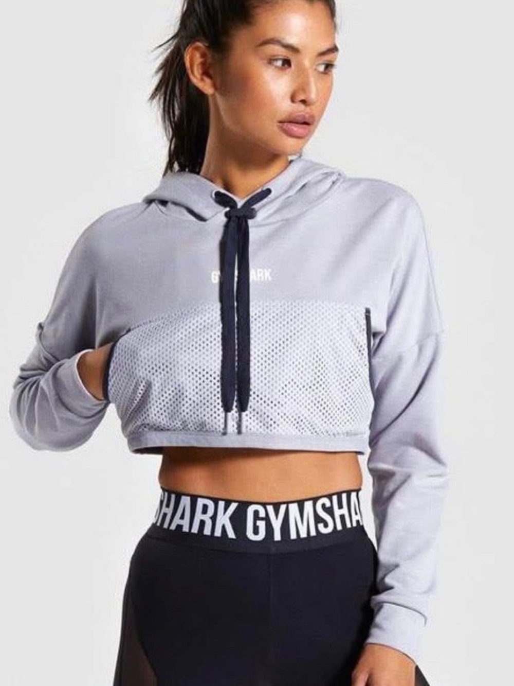 GYMSHARK Movement Mesh Crop Hoodie